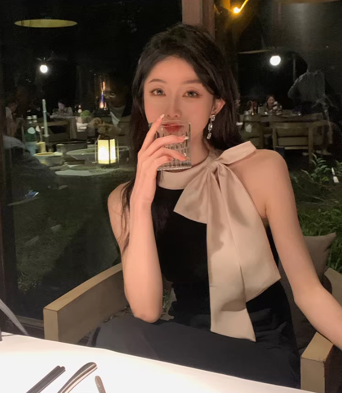 Robe de soirée de luxe française sans manches ED0306