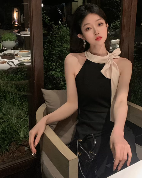 Robe de soirée de luxe française sans manches ED0306