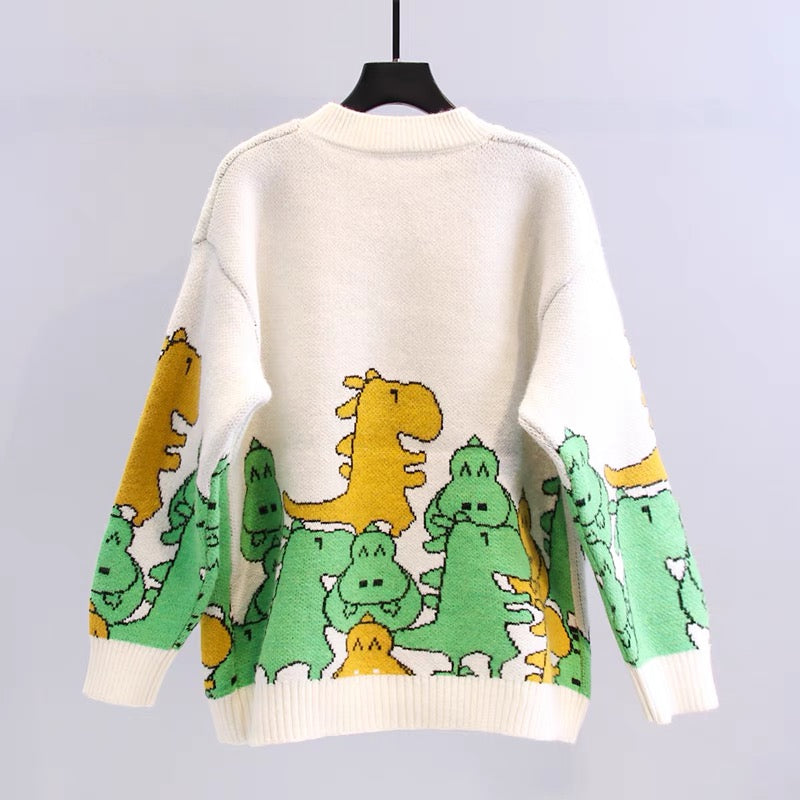 Cute Dinosaur Long Sleeve Sweater ED0085