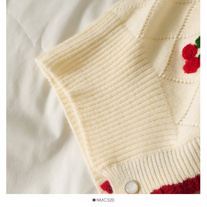 Cute Cardigan Cherry Sweater ED0087