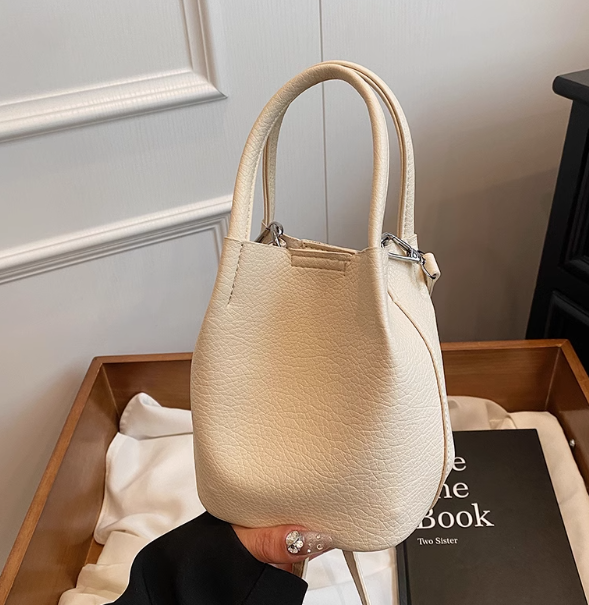 Macaron-colored shoulder bag, crossbody bucket bag ED01007
