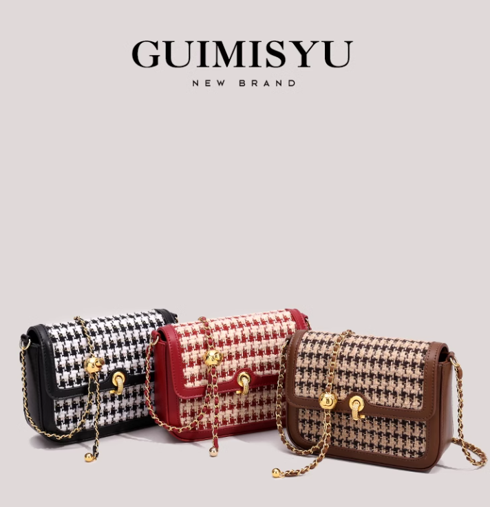 Red new style trendy niche women's bag shoulder chain messenger bag ED0101