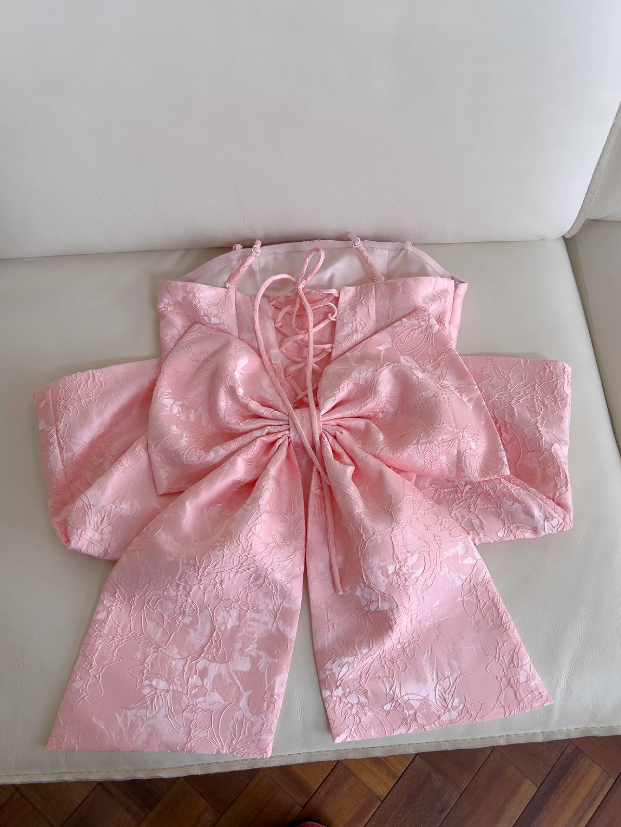 Pink Sweet Spaghetti Strap A-Line Short Prom Dress ED01042