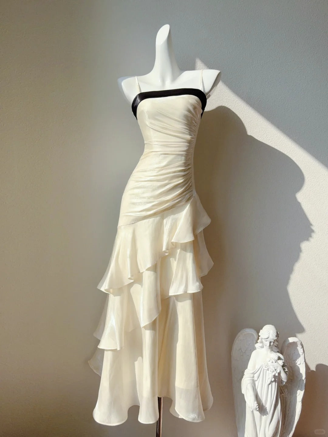 Vintage-Inspired Birthday Party Dresses Under $160ð€White Ruffled Layered Fairytale Graduation Prom Dresses ED01131