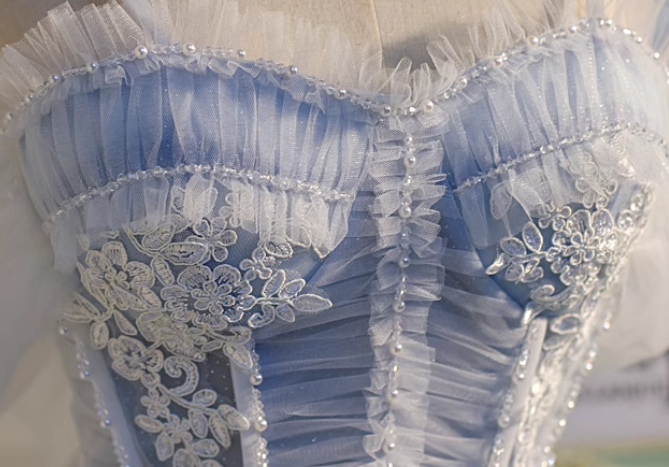 Light blue A-line tulle lace beaded short prom dress, light blue homecoming dress ED01161