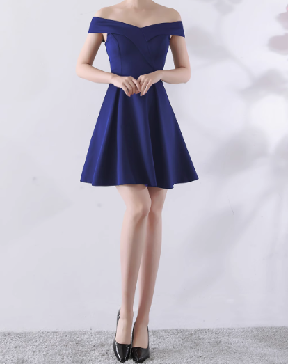 Einfaches schulterfreies Kleid, elegantes Bankettkleid ED01185