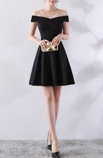 Einfaches schulterfreies Kleid, elegantes Bankettkleid ED01185