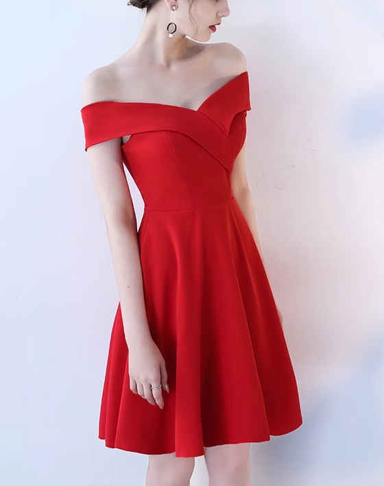 Einfaches schulterfreies Kleid, elegantes Bankettkleid ED01185