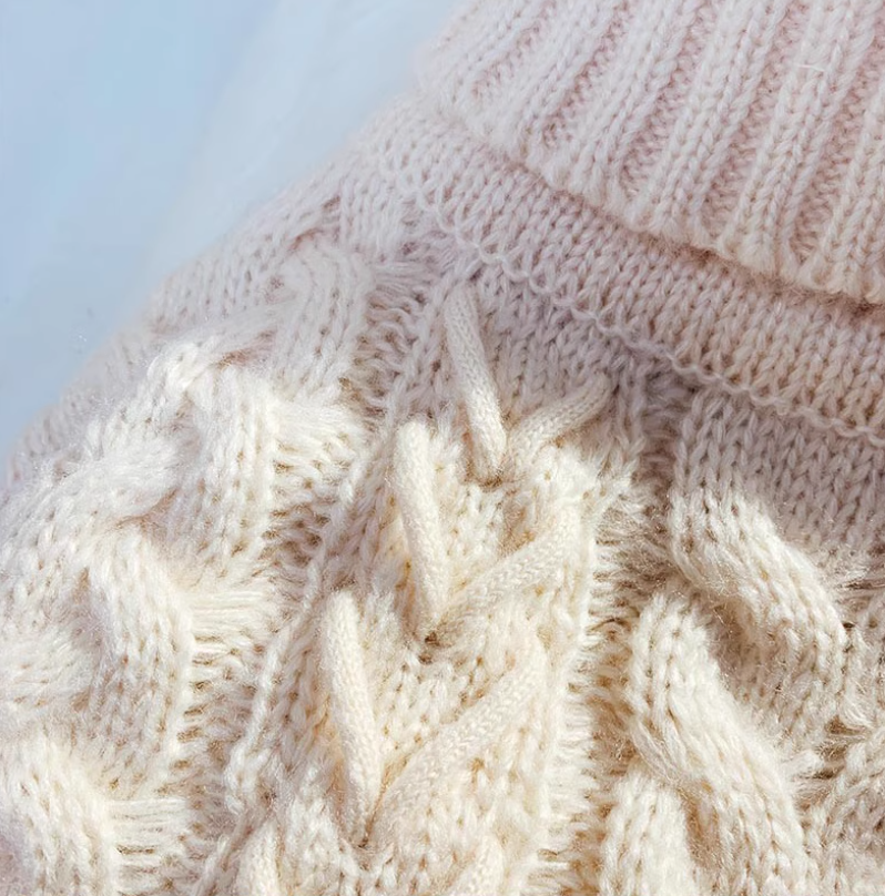 Thick loose lazy style high collar twist pullover sweater ED0118