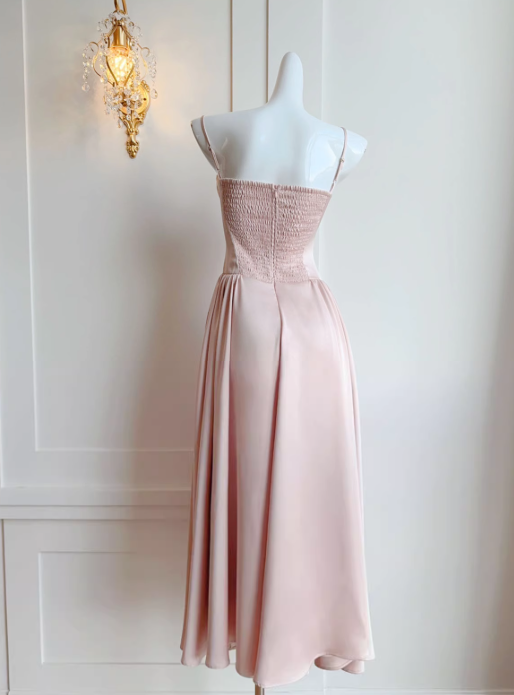 French A-line suspender dress high-end temperament dress ED01255