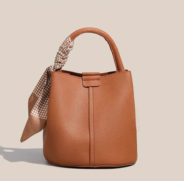 New trendy red niche versatile portable bucket bag ED0127