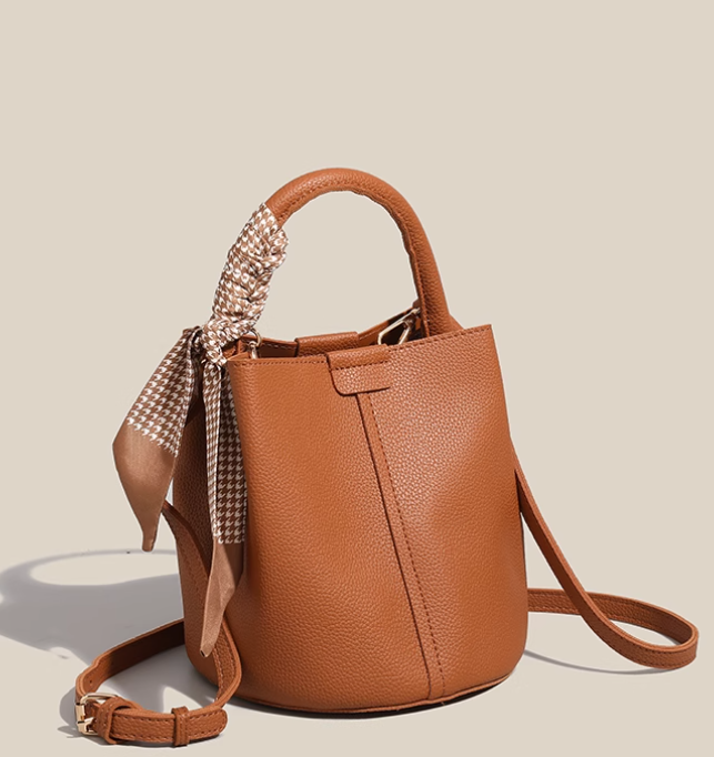 New trendy red niche versatile portable bucket bag ED0127