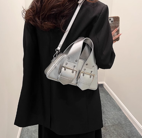 Niche shoulder crossbody bag sweet cool hot girl motorcycle style handbag ED01299