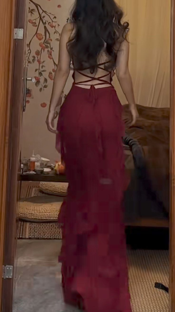 A-Line Spaghetti Straps Chiffon Long Prom Dress Formal Evening Dress ED01543