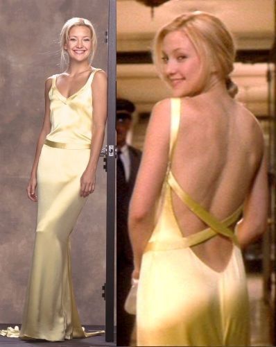 Robe de bal longue jaune simple à col en V et dos nu, style sirène ED01547