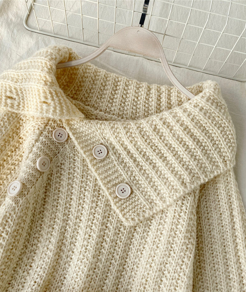 Sweater Cute V Neck Long Sleeve Sweater ED0161