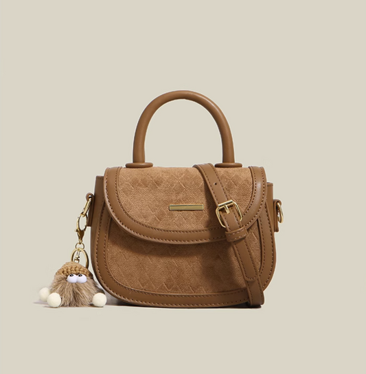 New autumn and winter niche design saddle bag retro versatile hand-held shoulder messenger bag  ED0171