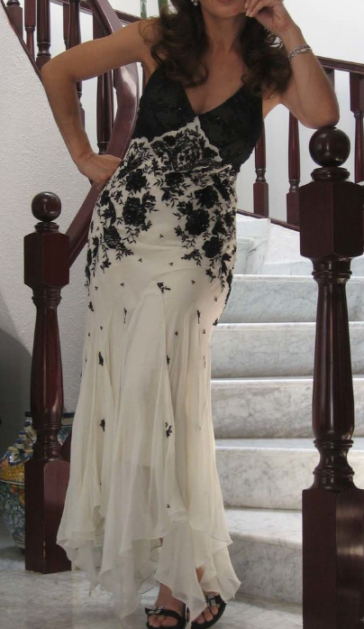 Mermaid Spaghetti Strap Chiffon Applique Long Prom Dresses Temperament Party Dresses ED01723