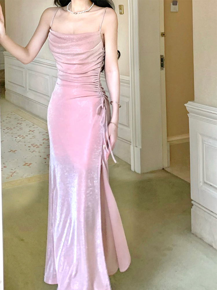 Magnifique robe moulante à bretelles spaghetti, sans manches, robe de bal, robe de bal Quinceañera, ED01757
