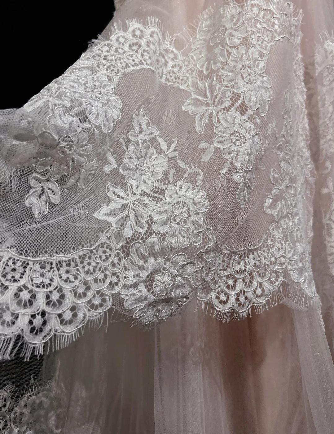 Robe de bal longue rose clair, style sirène, sans bretelles, en tulle et dentelle, décolleté en cœur, robe de soirée ED01762