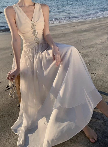 Pink V-neck A-Line Cute Birthday Prom Dress ED01784