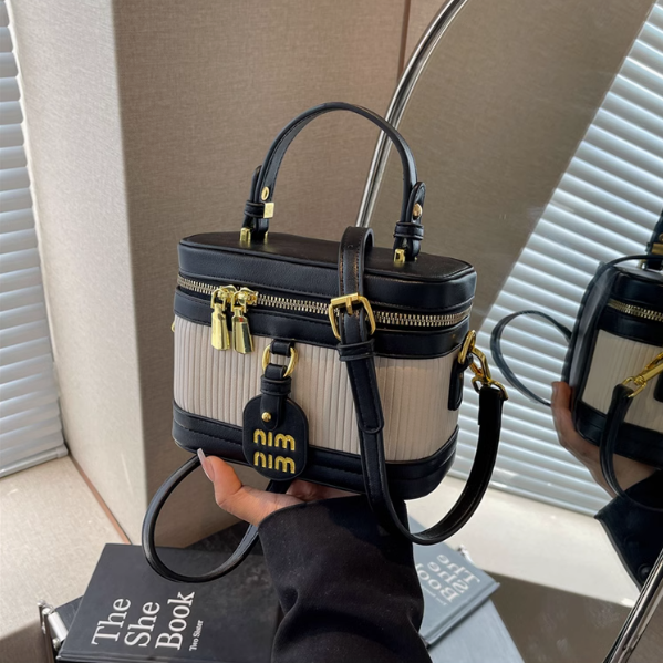Fashionable contrast color crossbody bag ED0190