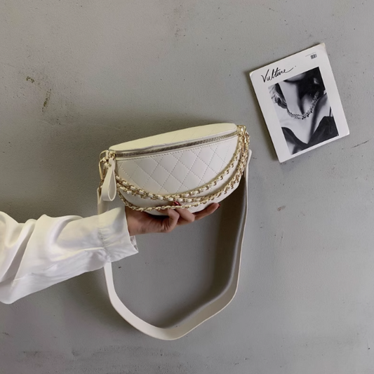 Textured all-match chain Waist bag ED0211