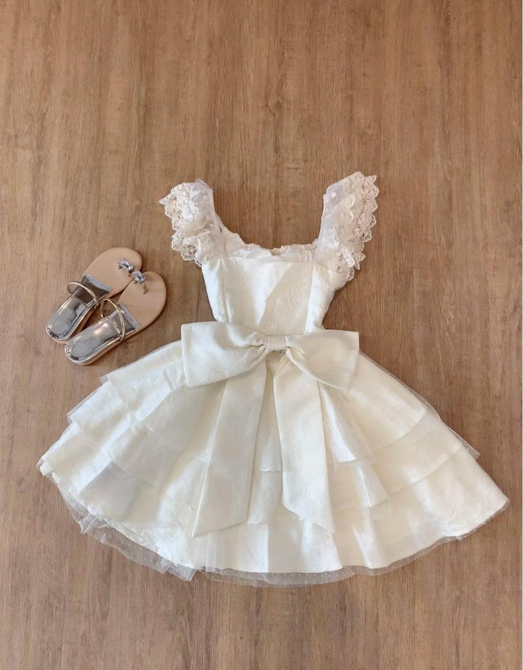 Süßes Spitzen-Homecoming-Kleid mit Schleife, Tüll, Retro, kurzes Ballkleid, ED02125