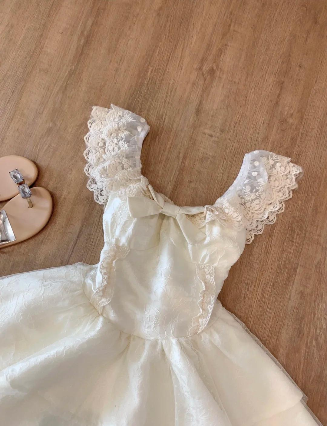 Süßes Spitzen-Homecoming-Kleid mit Schleife, Tüll, Retro, kurzes Ballkleid, ED02125