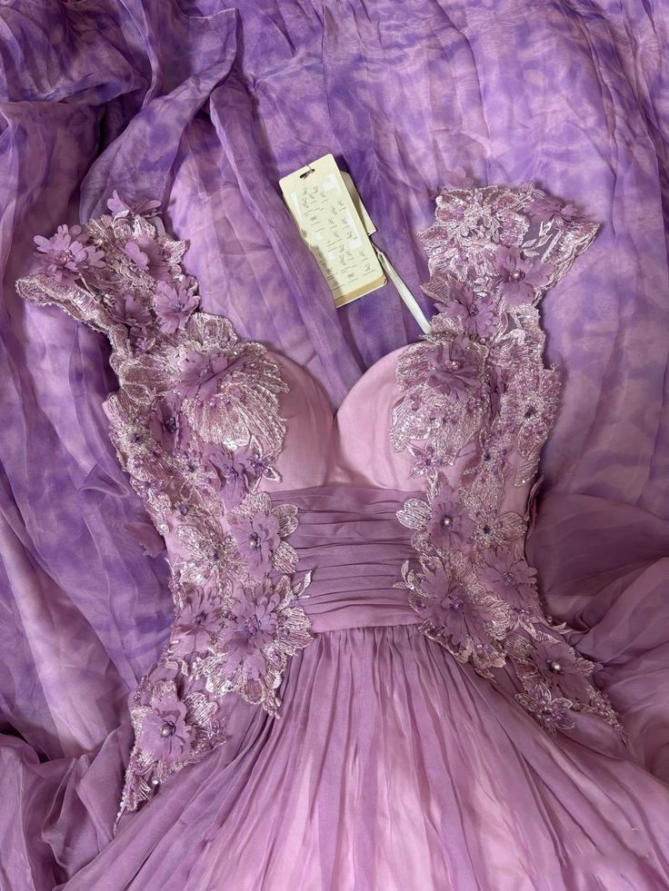 Pretty Purple Chiffon Applique Sweetheart A-Line Long Prom Dresses Formal Evening Gown ED02147
