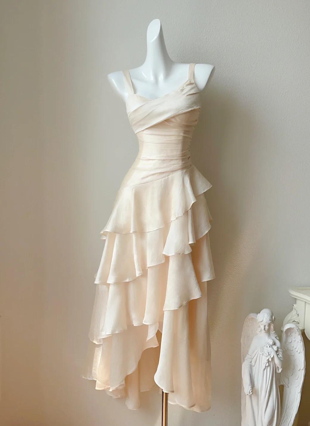 Fashion Spaghetti Straps 16th Birthday Outfits Chiffon A-Line Short Prom Dresses Sweet Homecoming Dress ED02214