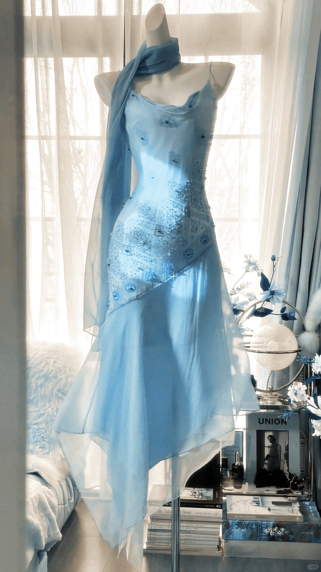 Fairytale Green Spaghetti Straps Vintage Party Dress Sheath Chiffon Beaded Short Prom Dresses ED02406