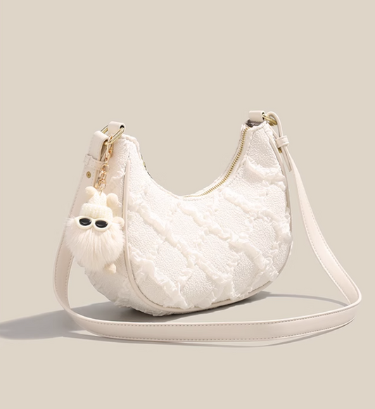 High-end versatile crescent shoulder bag ED0244