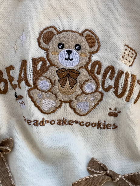 Sweet preppy style polo neck pullover sweater ED0254