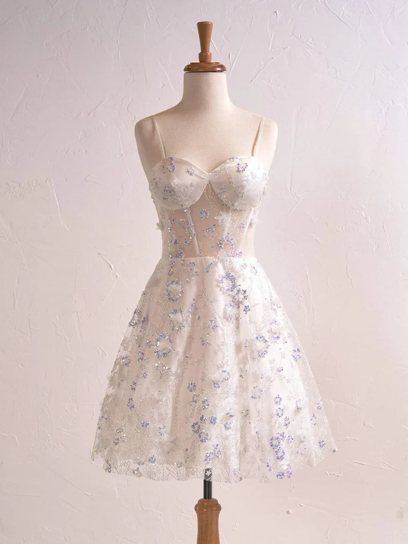 Wunderschönes dunkelolivgrünes herzförmiger Ausschnitt A-Linie Satin Tüll Kurzes Ballkleid Homecoming-Kleid ED02575