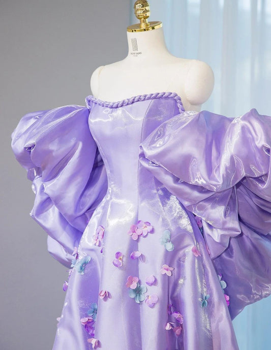 Superbe robe de soirée longue en satin fuchsia, style sirène, sans bretelles, ED02613