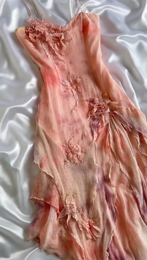 Sweet Spaghetti Straps Sheath Chiffon Beaded Short Prom Dresses Blush Pink Evening Gowns ED02786