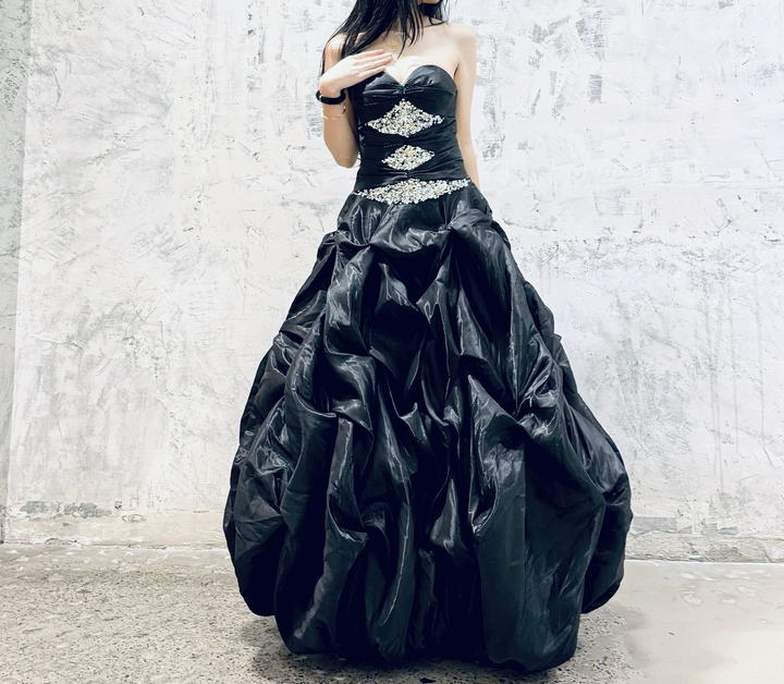 Superbe robe de soirée longue en satin fuchsia, style sirène, sans bretelles, ED02613