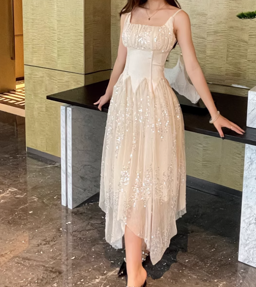 Superbe robe de soirée longue en satin fuchsia, style sirène, sans bretelles, ED02613