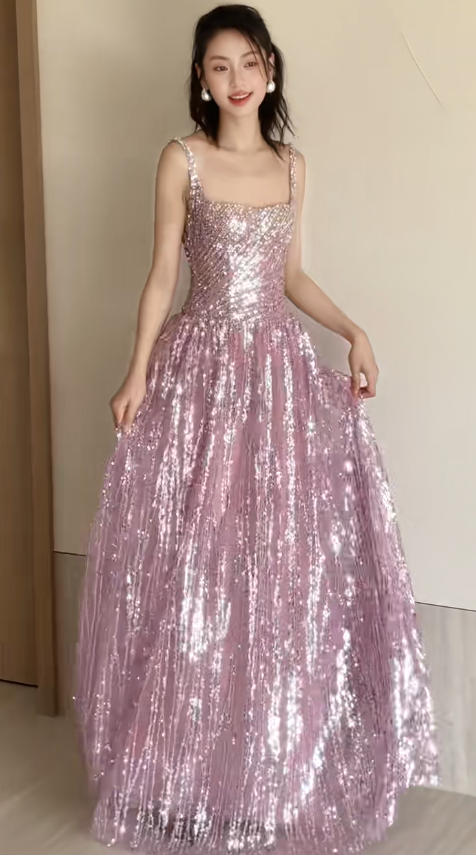 Superbe robe de soirée longue en satin fuchsia, style sirène, sans bretelles, ED02613