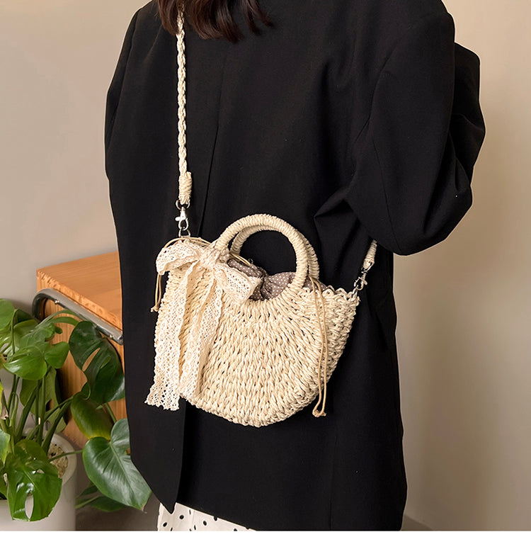 Fashion Straw Women's Crossbody Bag ED0302