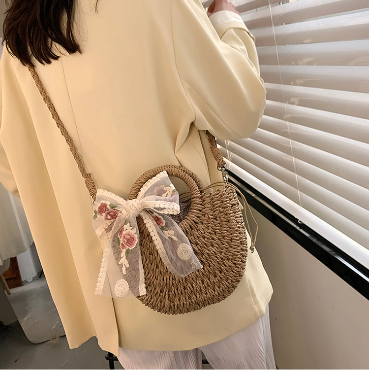 Fashion Straw Women's Crossbody Bag ED0302