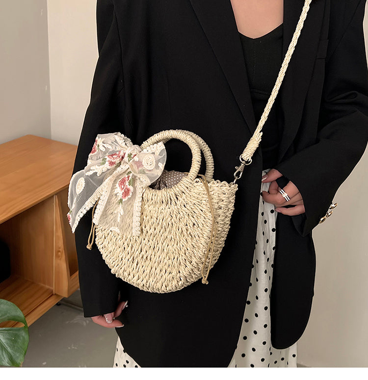 Fashion Straw Women's Crossbody Bag ED0302