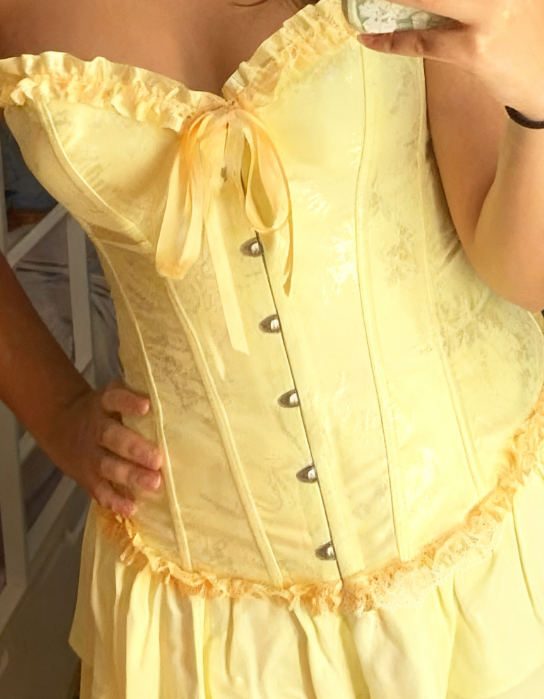 Sweet Yellow Strapless Bodycon Chiffon Satin Short Party Dress Fashion Homecoming Dress ED03127
