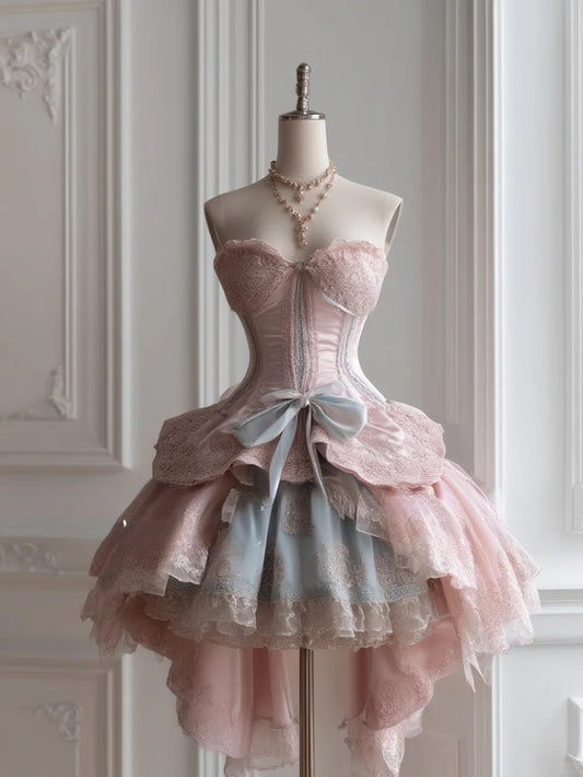 Superbe robe de soirée longue en satin fuchsia, style sirène, sans bretelles, ED02613