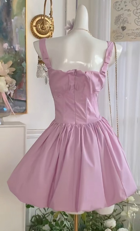 Superbe robe de soirée longue en satin fuchsia, style sirène, sans bretelles, ED02613