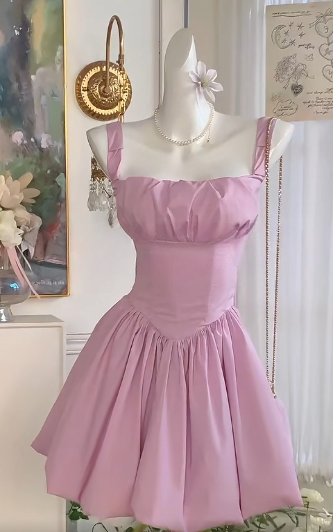 Superbe robe de soirée longue en satin fuchsia, style sirène, sans bretelles, ED02613