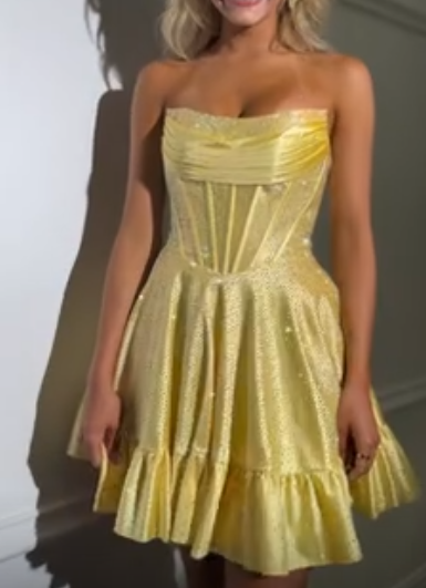 Wunderschönes dunkelolivgrünes herzförmiger Ausschnitt A-Linie Satin Tüll Kurzes Ballkleid Homecoming-Kleid ED02575