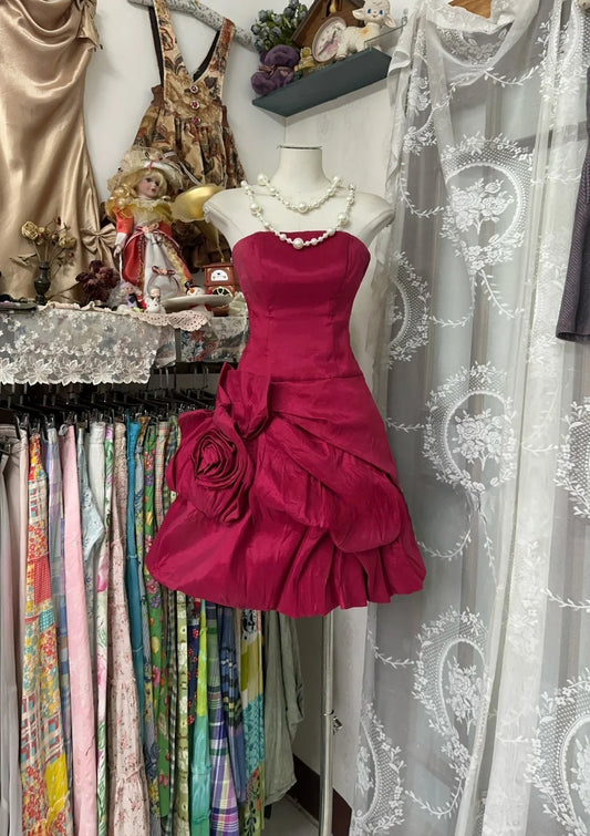 Wunderschönes dunkelolivgrünes herzförmiger Ausschnitt A-Linie Satin Tüll Kurzes Ballkleid Homecoming-Kleid ED02575