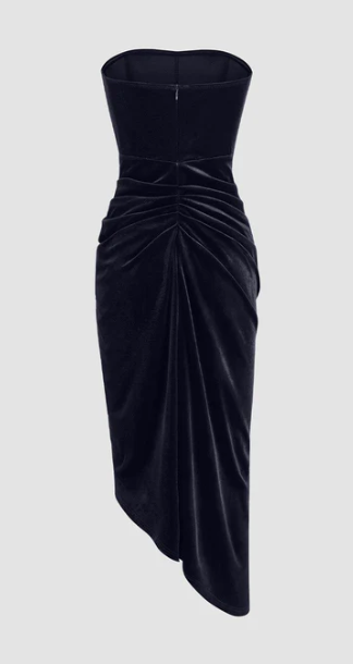 Elegant Burgundy Strapless Party Dress Bodycon Satin Short Evening Gowns Sexy Birthday Dresses ED03209